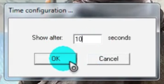 The Time configuration window.