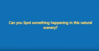 The first text is displayed at the beginning of the video.