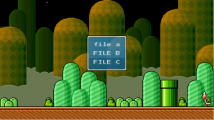 The file select screen.