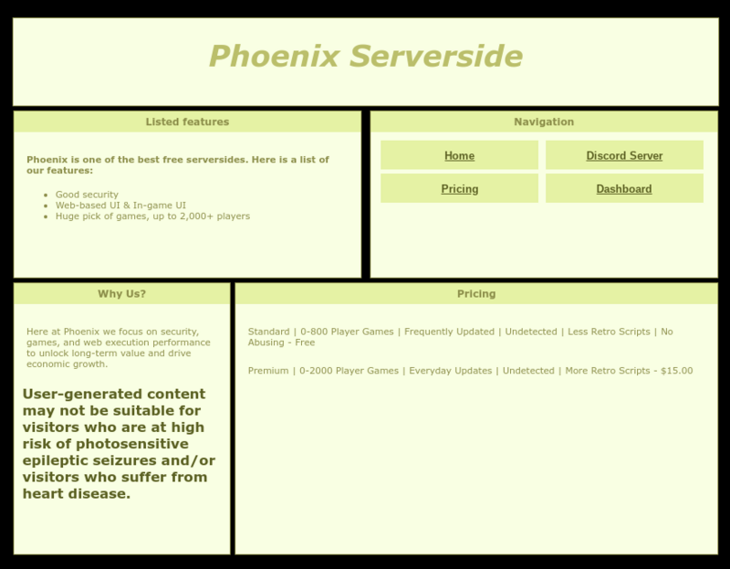 Phoenix Serverside - Screamer Wiki
