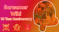 Buster in the Screamer Wiki’s 10 Year Anniversary artwork.