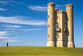 The third image, Broadway Tower in England